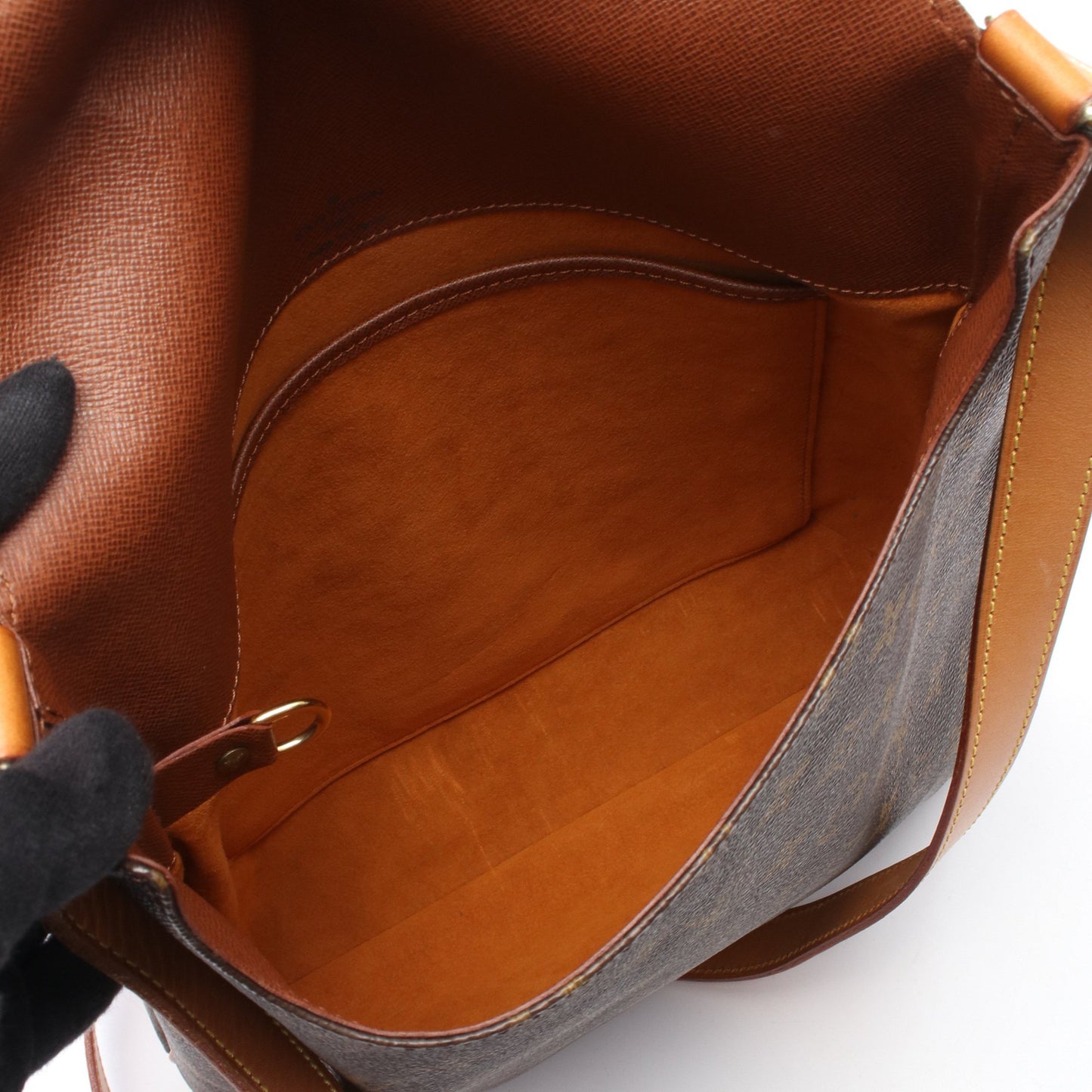 ミュゼット モノグラム ショルダーバッグ PVC レザー ブラウン ルイヴィトン バッグ LOUIS VUITTON