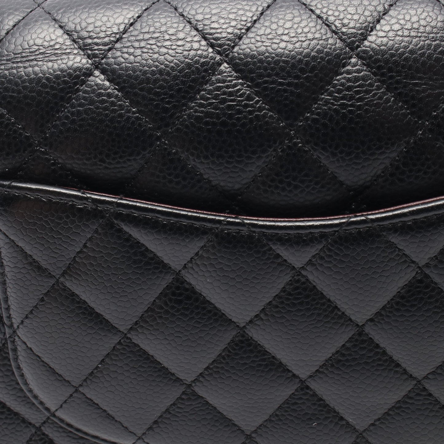 マトラッセ Wフラップ Wチェーンショルダーバッグ キャビアスキン ブラック シルバー金具 シャネル バッグ CHANEL