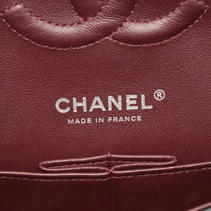 マトラッセ Wフラップ Wチェーンショルダーバッグ キャビアスキン ブラック シルバー金具 シャネル バッグ CHANEL