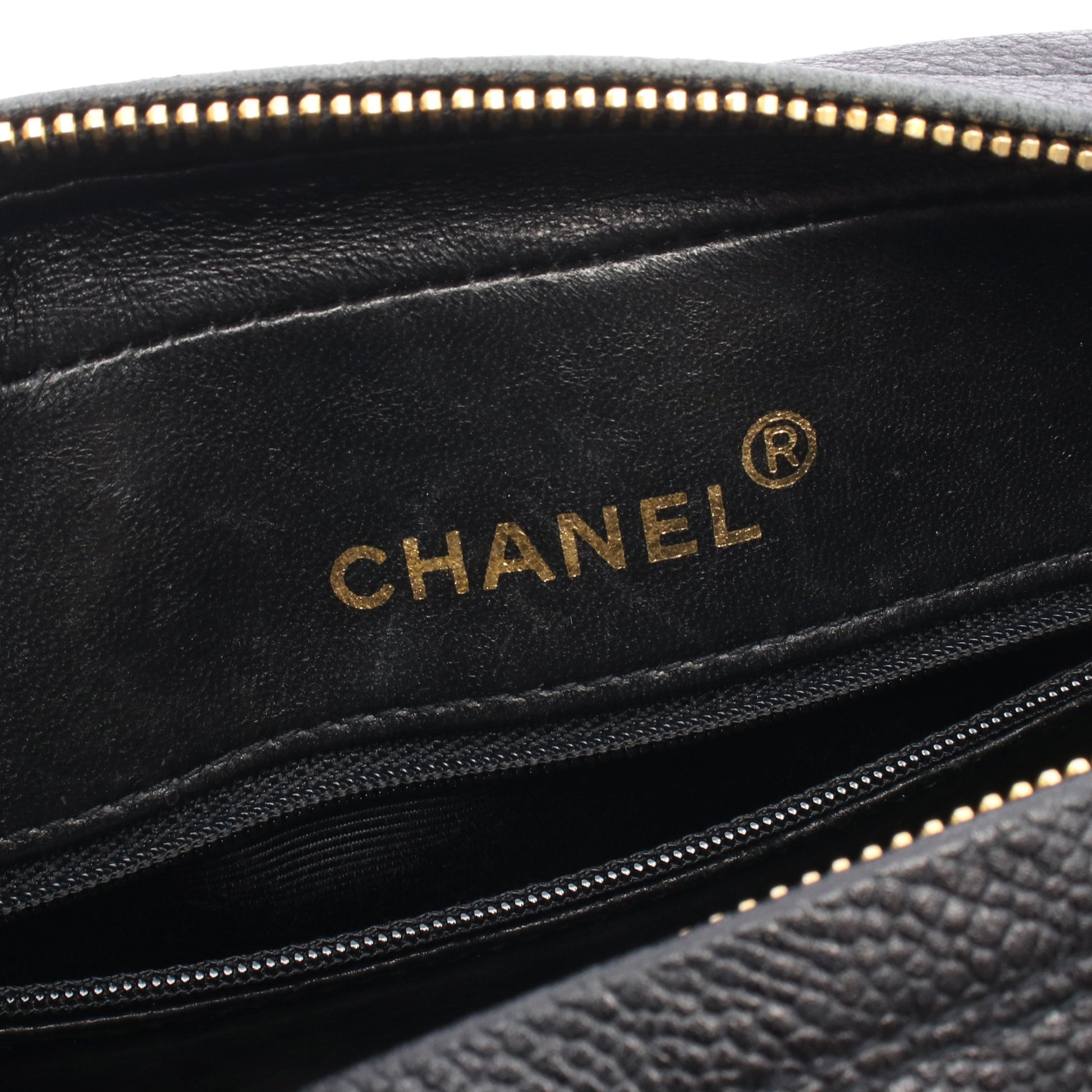 マドモアゼル ココボール チェーンショルダーバッグ キャビアスキン ブラック ゴールド金具 シャネル バッグ CHANEL