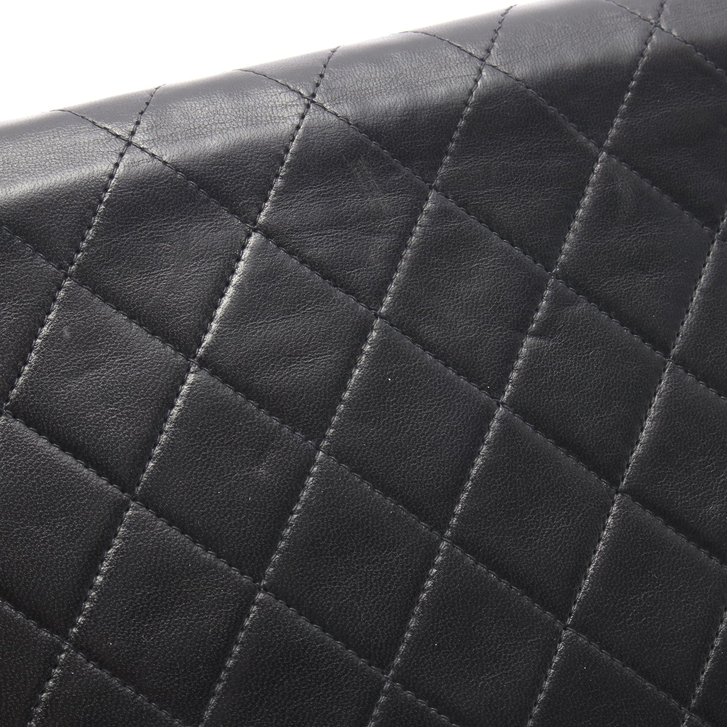 マトラッセ チェーンショルダーバッグ ラムスキン ブラック ゴールド金具 シャネル バッグ CHANEL