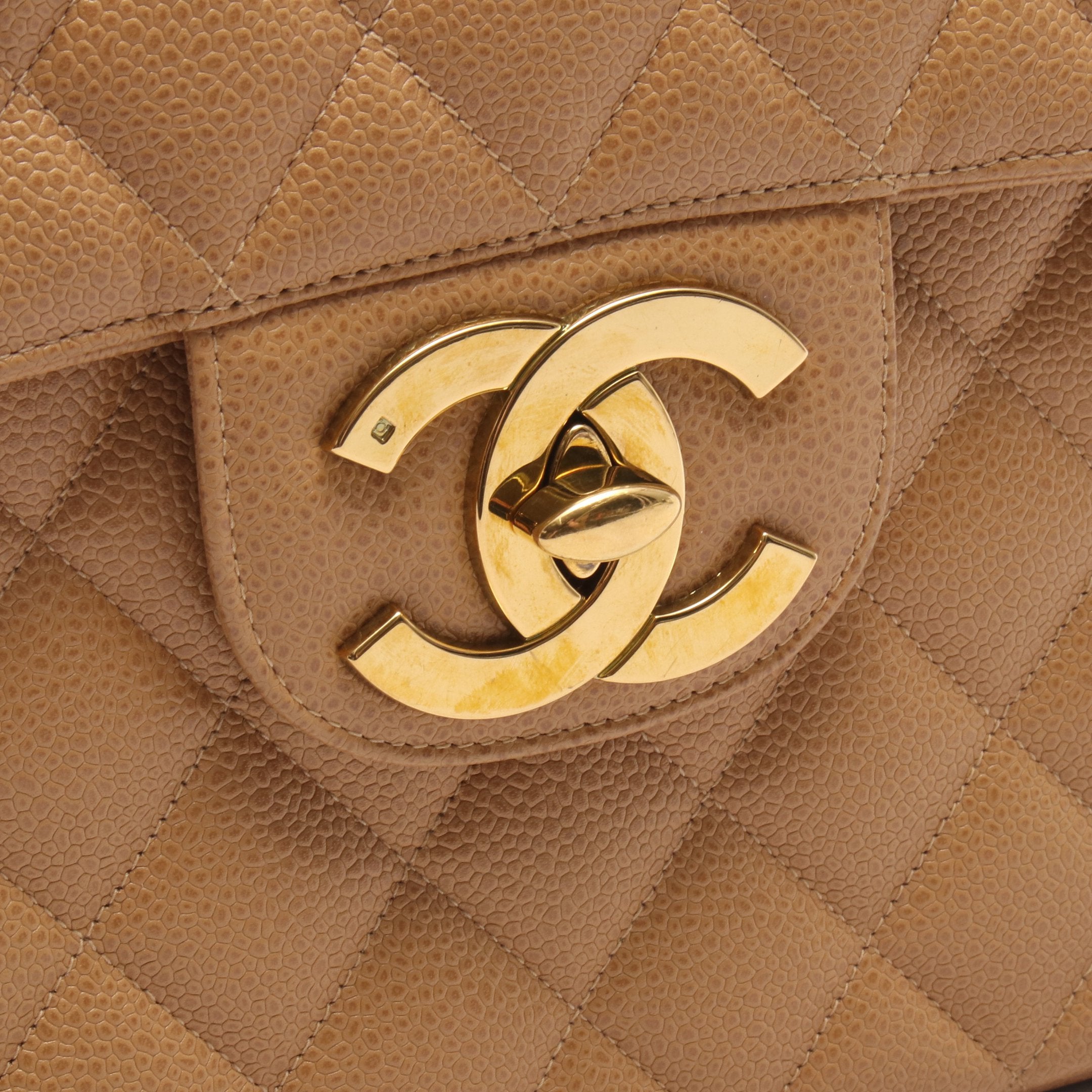 CHANEL デカ　マトラッセ　30cm ゴールド　ショルダー　ノベルティ デカマトラッセ30 シングルフラップ Wチェーンショルダーバッグ