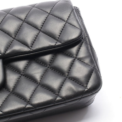 マトラッセ イーストウエスト チェーンショルダーバッグ ラムスキン ブラック シルバー金具 シャネル バッグ CHANEL