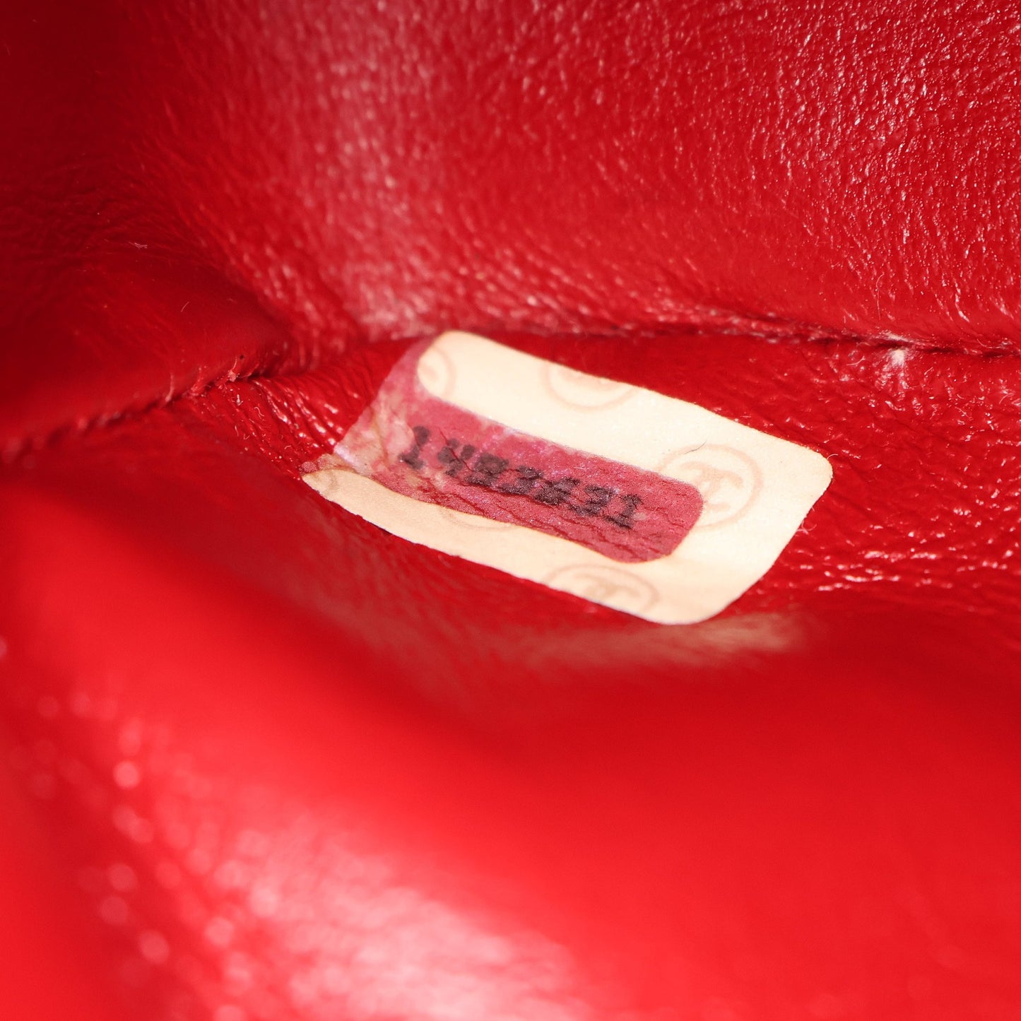 ミニマトラッセ チェーンショルダーバッグ ラムスキン レッド ネイビー ゴールド金具 ヴィンテージ シャネル