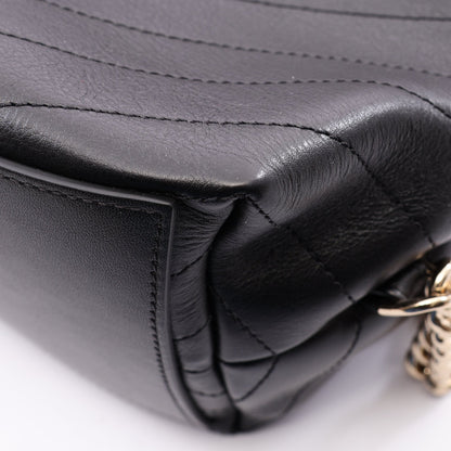 Vステッチ バックパック リュックサック ラムスキン ブラック ゴールド金具 シャネル バッグ CHANEL