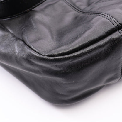 ココマーク 2WAY チェーンハンドバッグ ラムスキン ブラック シルバー金具 シャネル バッグ CHANEL