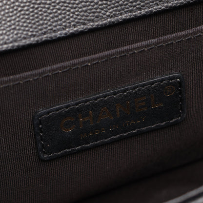 ボーイシャネル スモール チェーンショルダーバッグ キャビアスキン ブラック ゴールド金具 シャネル バッグ CHANEL