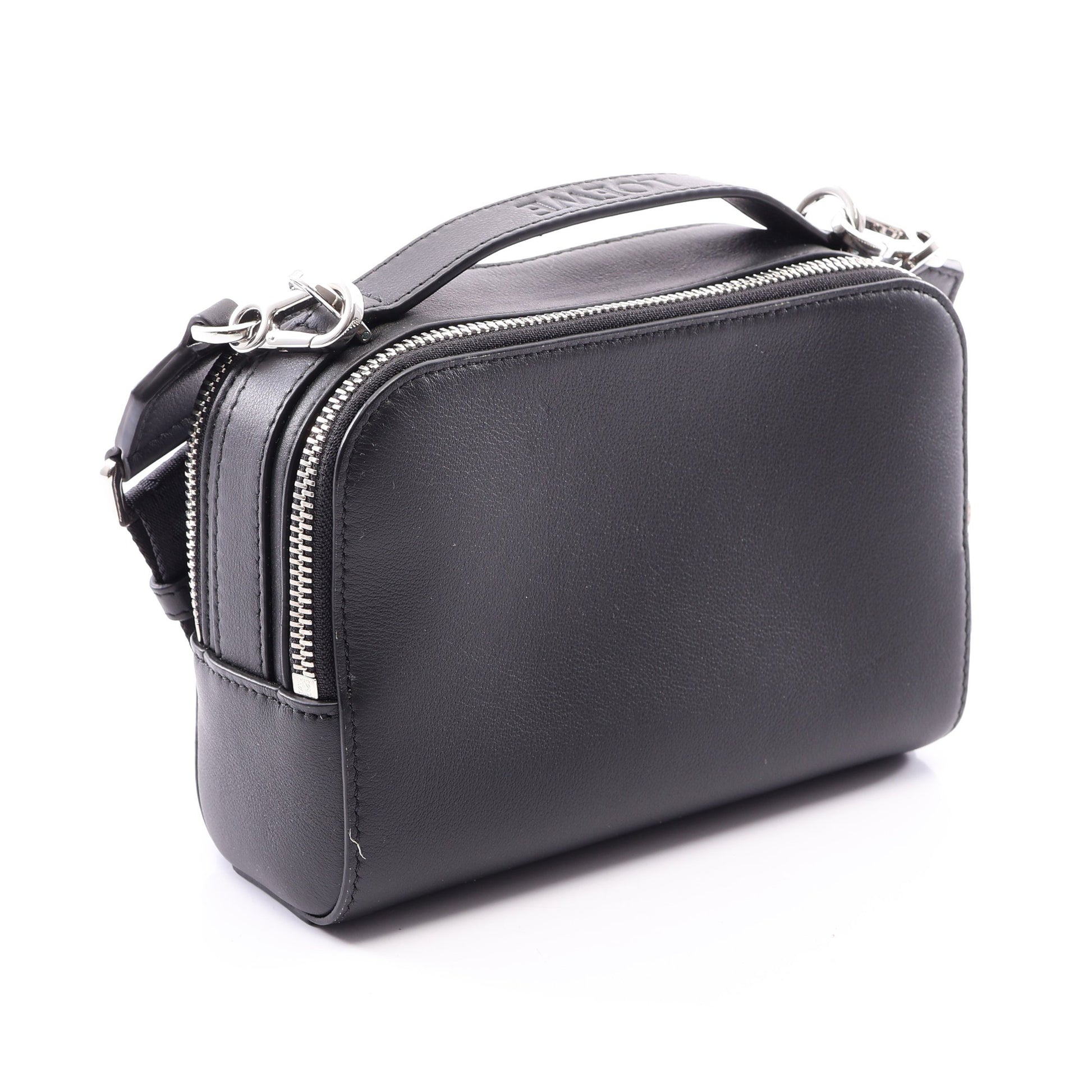 クロスボディ カメラバッグ ミニ 2WAY ハンドバッグ レザー ブラック ロエベ バッグ LOEWE
