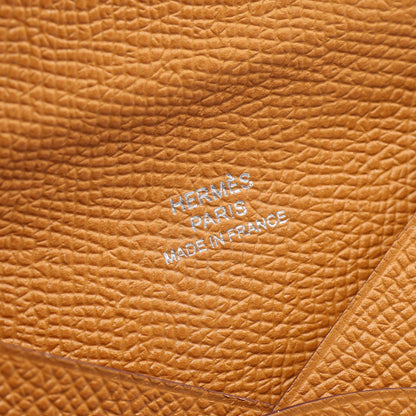 カルヴィ セサミ コインケース ヴォーエプソン ライトブラウン シルバー金具 Y刻印 エルメス 財布・小物 HERMES