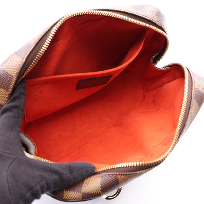 サリア ミニ ダミエエベヌ ハンドバッグ PVC レザー ブラウン ルイヴィトン バッグ LOUIS VUITTON