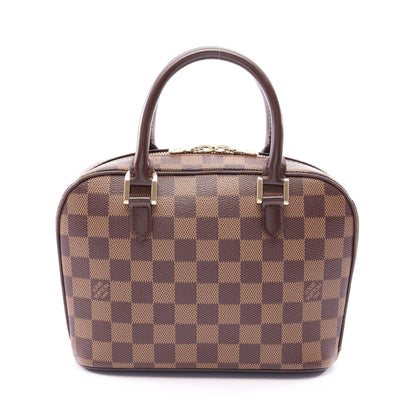 サリア ミニ ダミエエベヌ ハンドバッグ PVC レザー ブラウン ルイヴィトン バッグ LOUIS VUITTON