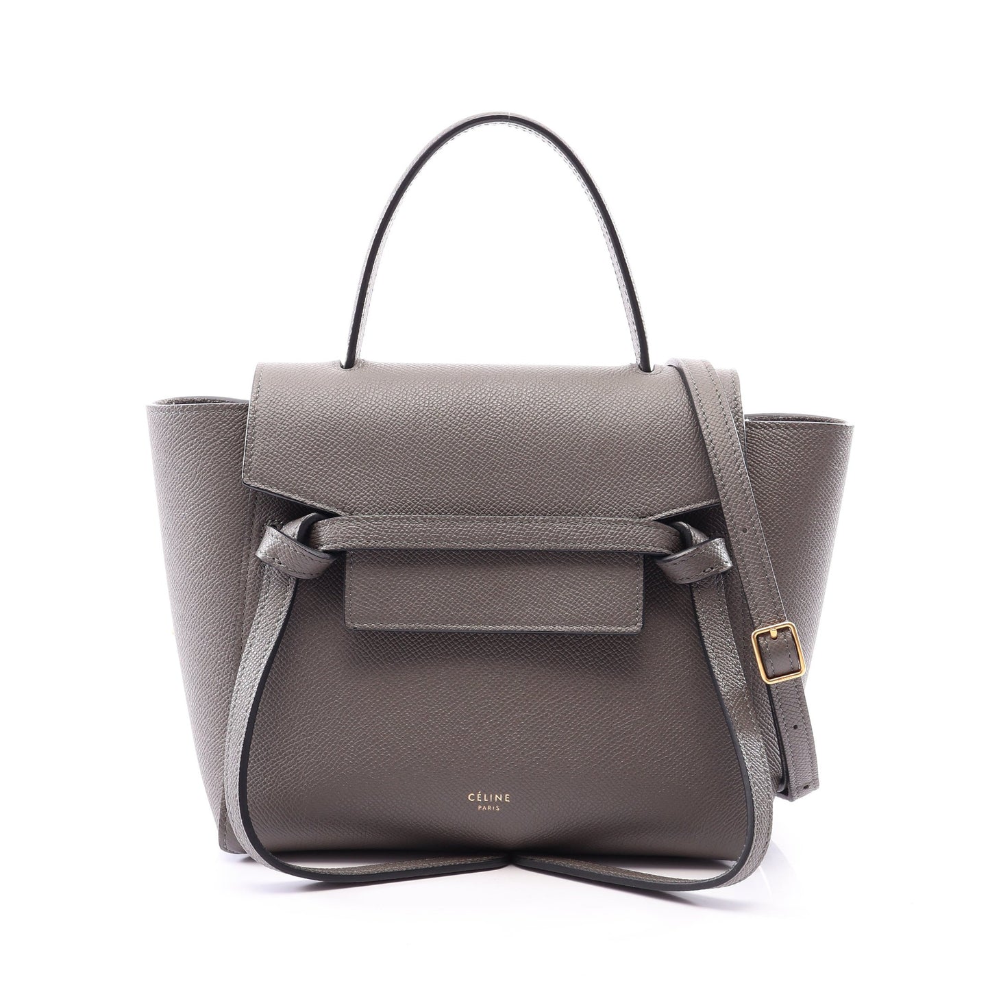 BELT BAG NANO ベルトバッグ ナノ 2WAY ハンドバッグ レザー グレー セリーヌ バッグ CELINE
