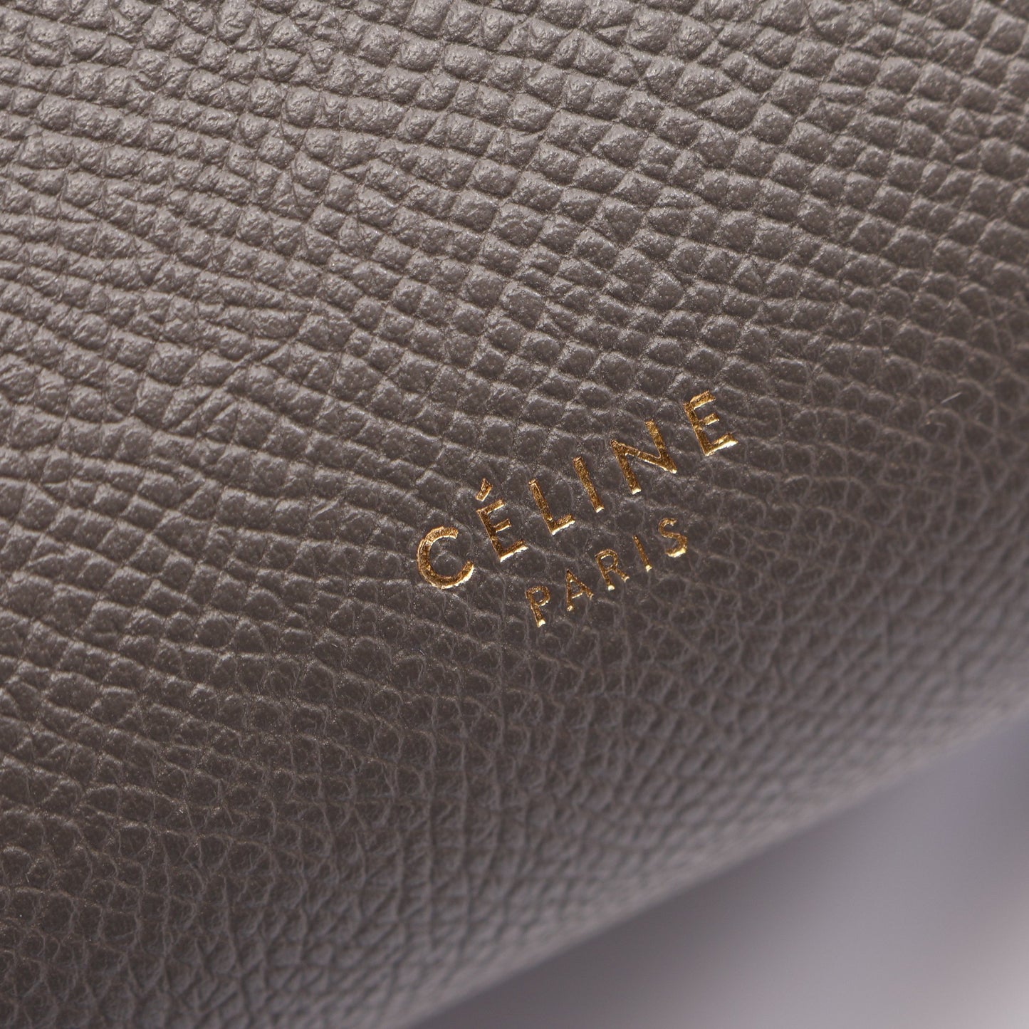 BELT BAG NANO ベルトバッグ ナノ 2WAY ハンドバッグ レザー グレー セリーヌ バッグ CELINE