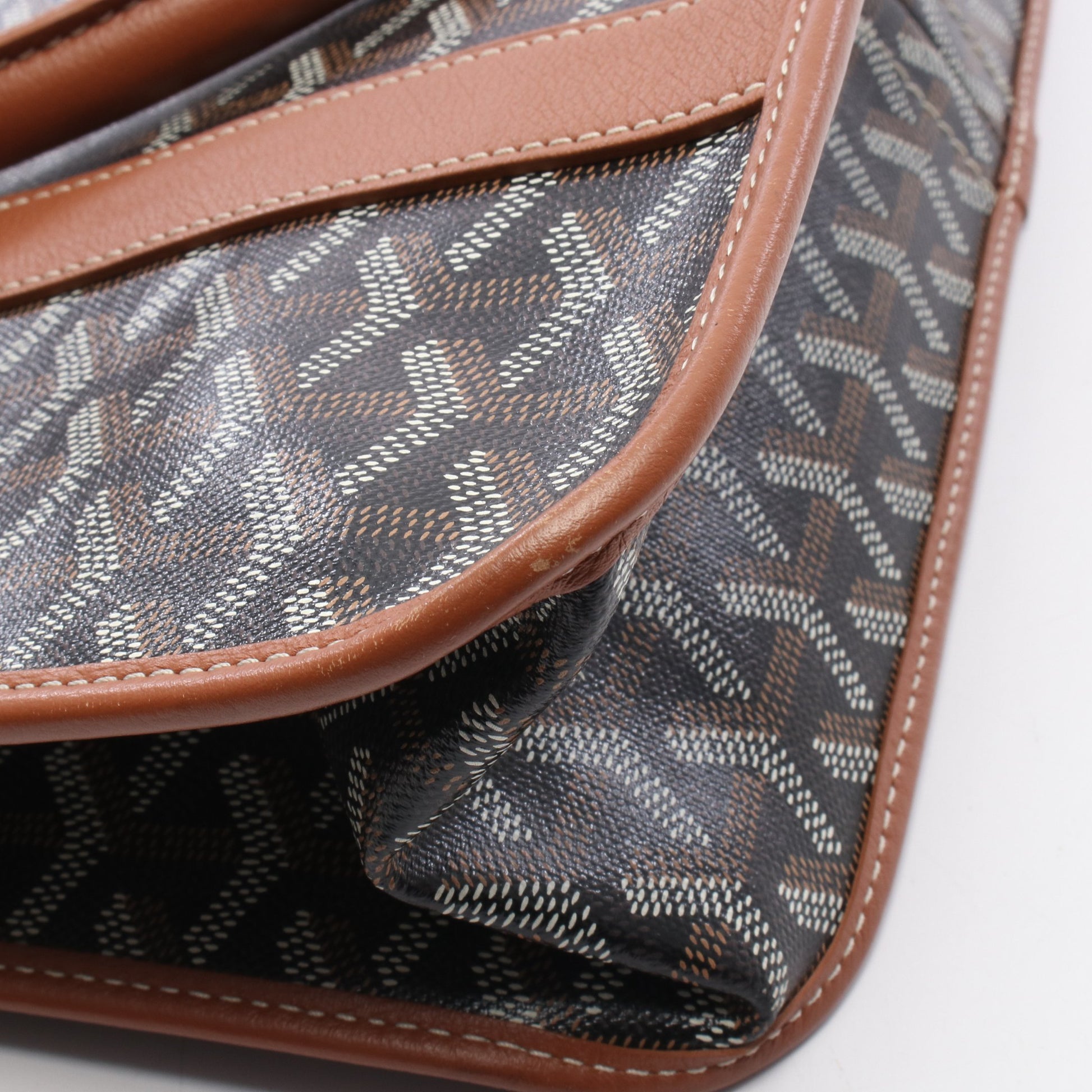 ブルゴーニュ ハンドバッグ トートバッグ コーティングキャンバス レザー ブラック ブラウン ホワイト ゴヤール バッグ GOYARD