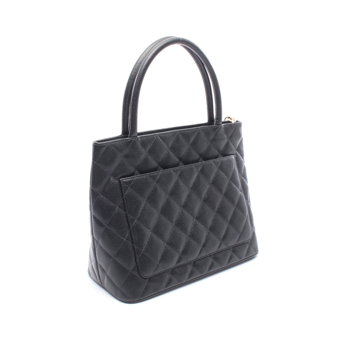 復刻トート ハンドバッグ トートバッグ キャビアスキン ブラック ゴールド金具 シャネル バッグ CHANEL