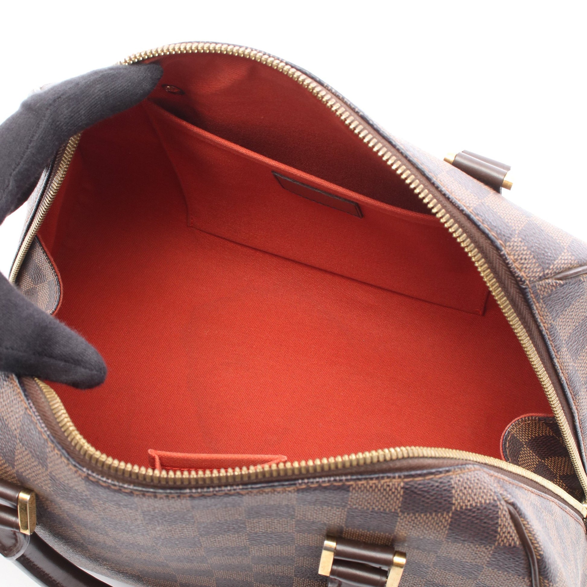 リベラMM ダミエエベヌ ハンドバッグ PVC レザー ブラウン ルイヴィトン バッグ LOUIS VUITTON