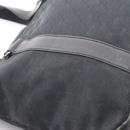 GGキャンバス ショルダーバッグ トートバッグ キャンバス レザー ブラック グッチ バッグ GUCCI