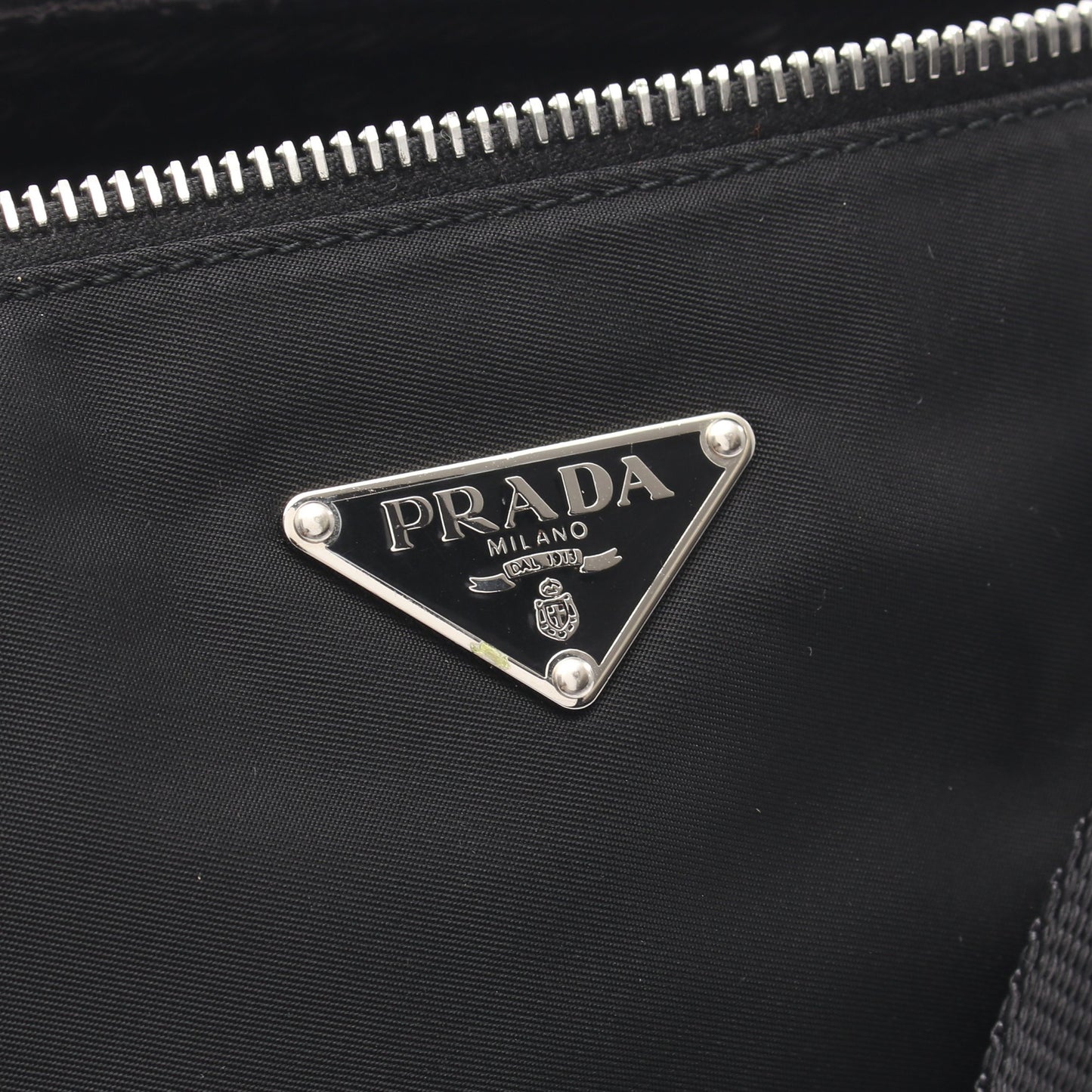 TESSUTO LIGHT ショルダーバッグ ナイロン レザー ブラック プラダ バッグ PRADA