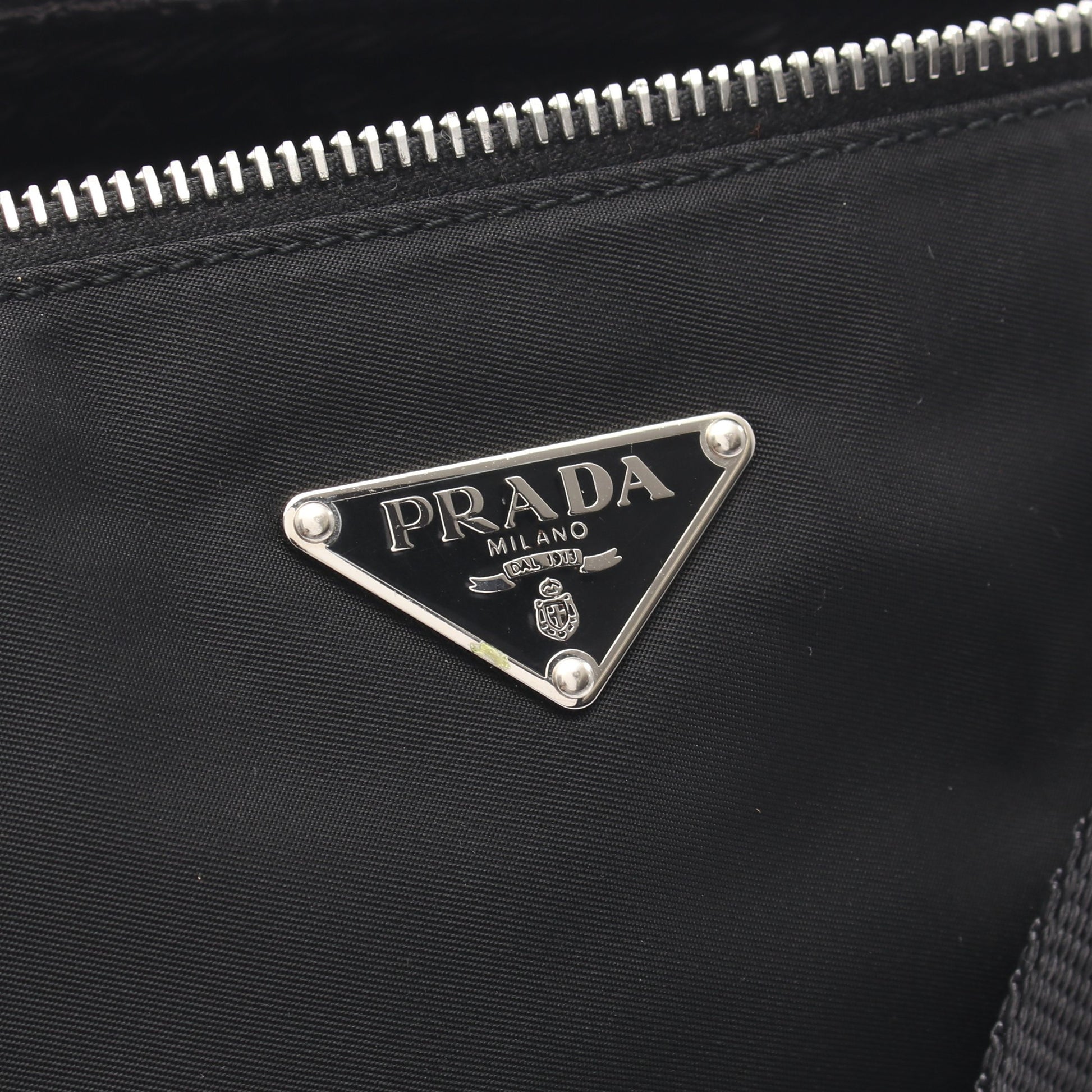 TESSUTO LIGHT ショルダーバッグ ナイロン レザー ブラック プラダ バッグ PRADA