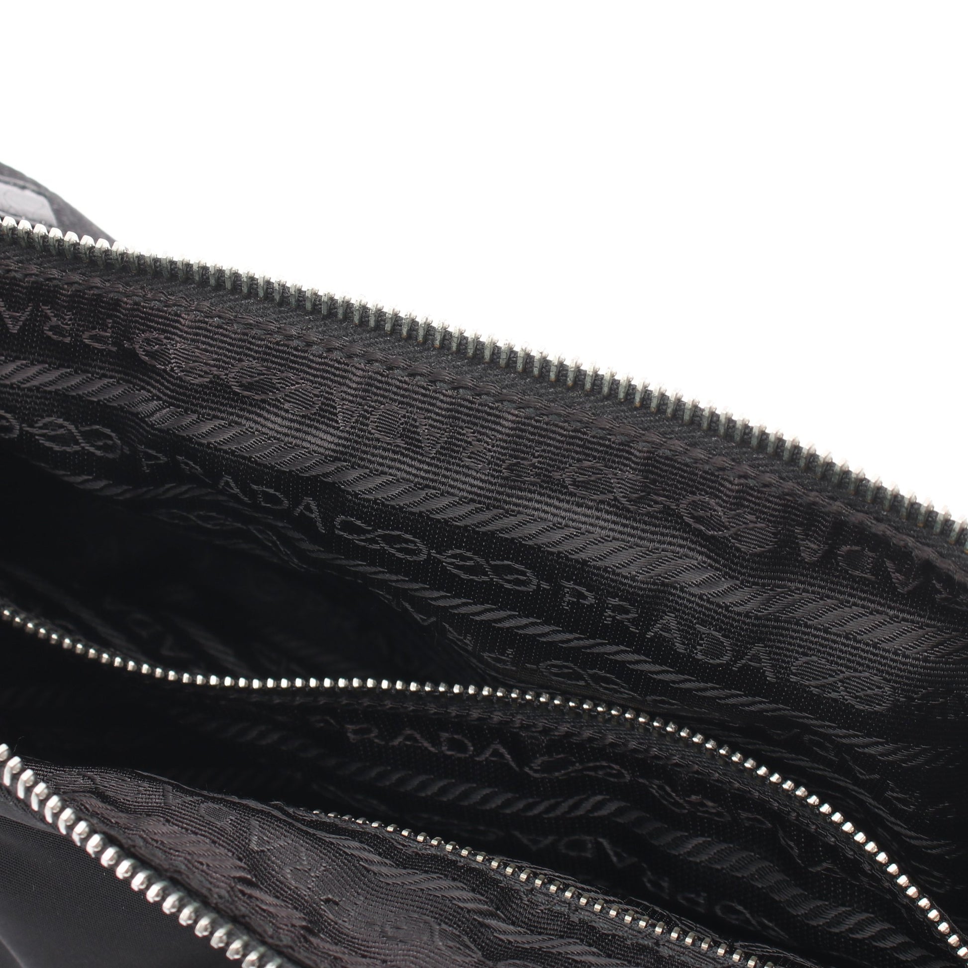 TESSUTO LIGHT ショルダーバッグ ナイロン レザー ブラック プラダ バッグ PRADA