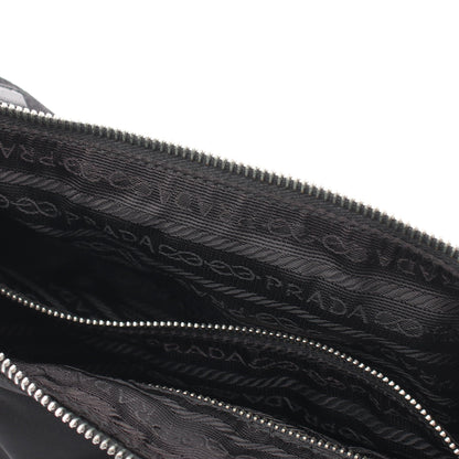 TESSUTO LIGHT ショルダーバッグ ナイロン レザー ブラック プラダ バッグ PRADA
