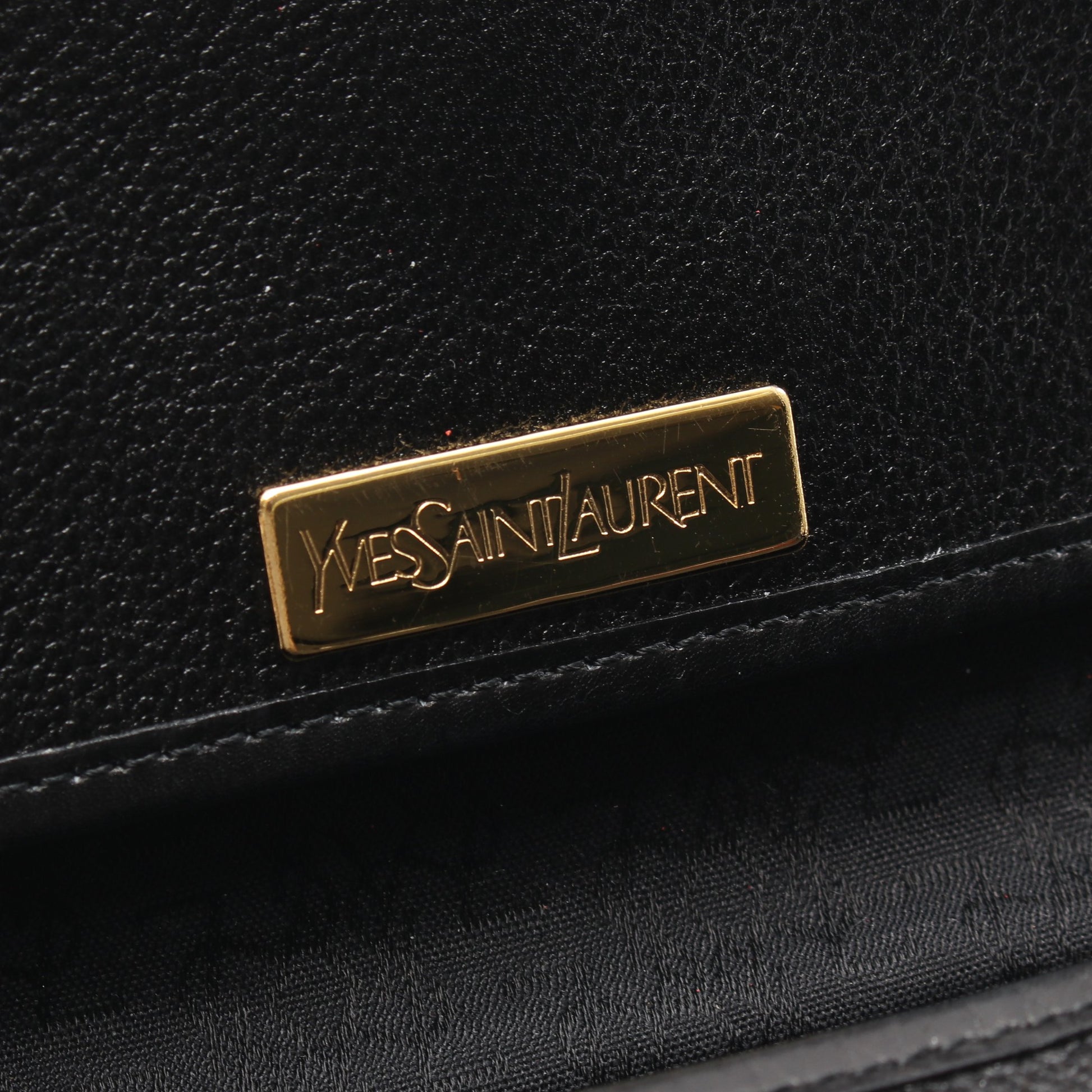 ロゴ ショルダーバッグ レザ- ブラック イヴサンローラン バッグ YVES SAINT LAURENT