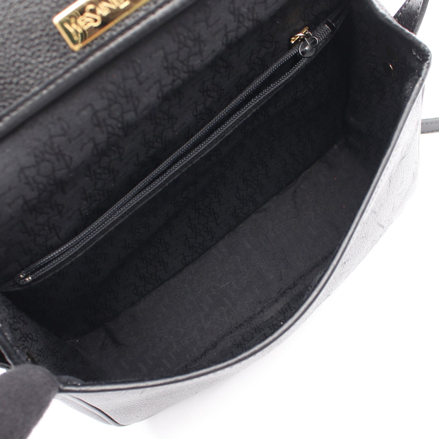 ロゴ ショルダーバッグ レザ- ブラック イヴサンローラン バッグ YVES SAINT LAURENT