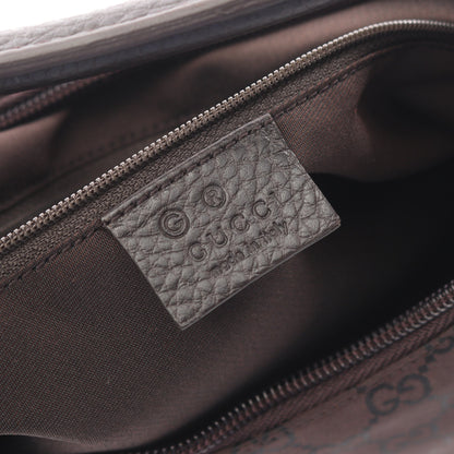 GGナイロン ワンショルダーバッグ ナイロン レザー ダークブラウン グッチ バッグ GUCCI