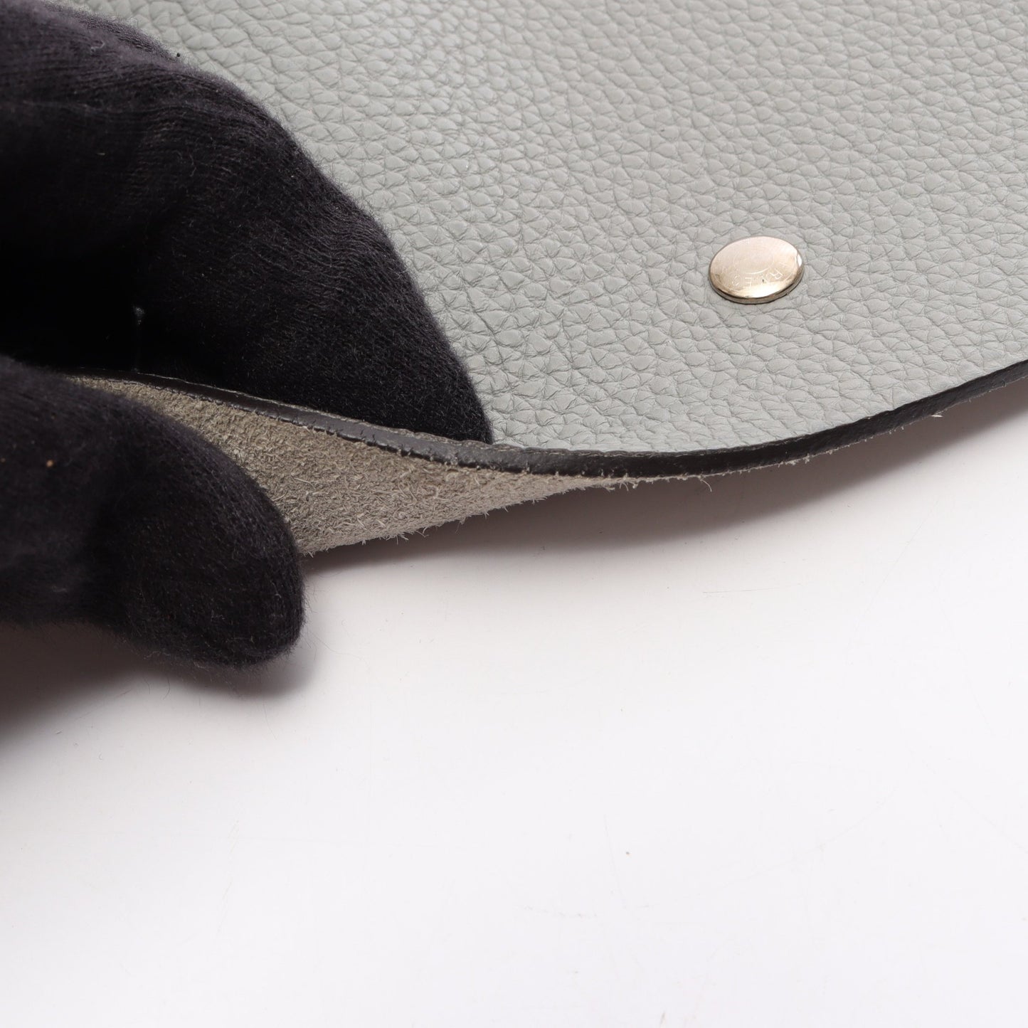 ユリスPM グリムエット 手帳カバー トゴ グレー シルバー金具 X刻印 エルメス
