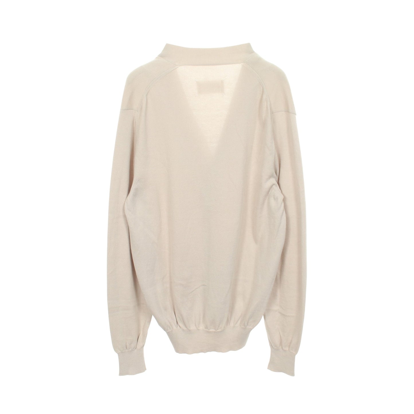 Vネック カーディガン コットン ライトグレー メゾンマルジェラ10 トップス Maison Margiela 10