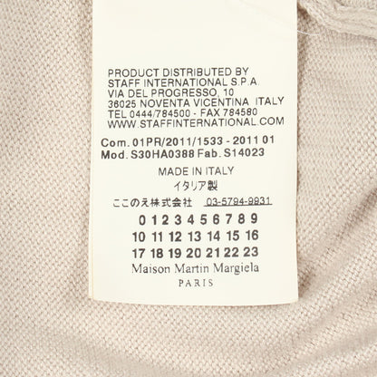 Vネック カーディガン コットン ライトグレー メゾンマルジェラ10 トップス Maison Margiela 10