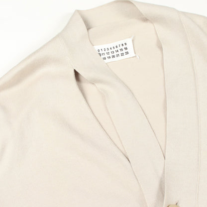 Vネック カーディガン コットン ライトグレー メゾンマルジェラ10 トップス Maison Margiela 10