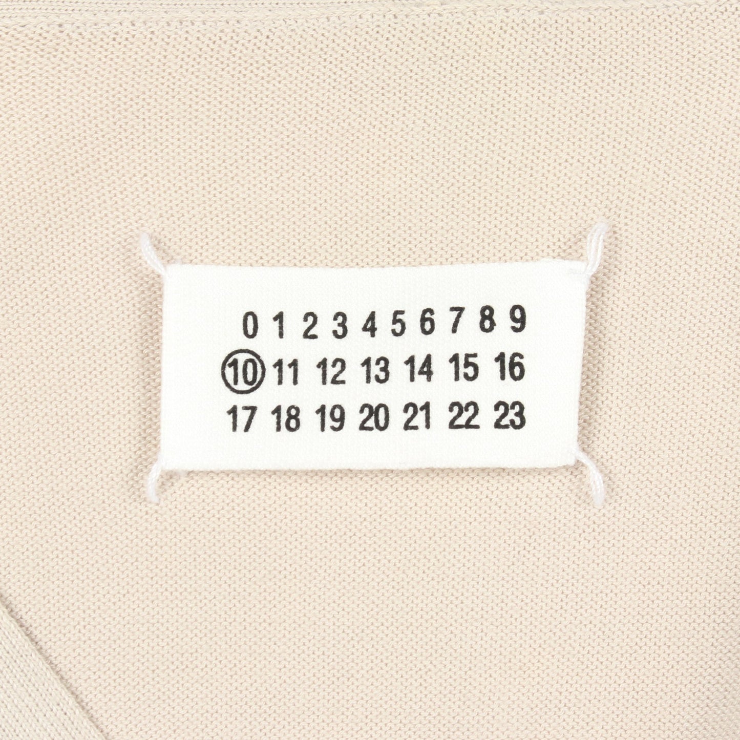 Vネック カーディガン コットン ライトグレー メゾンマルジェラ10 トップス Maison Margiela 10