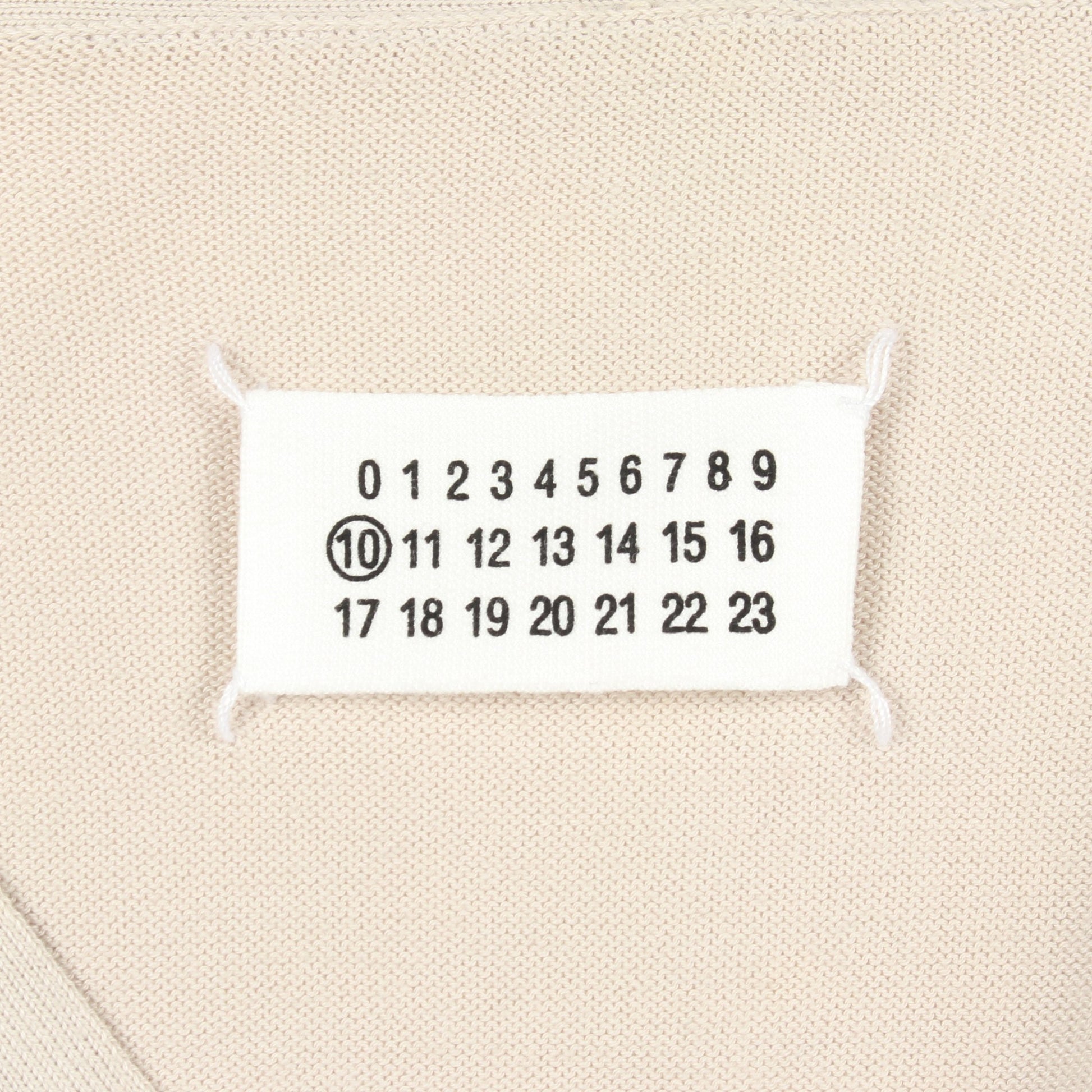 Vネック カーディガン コットン ライトグレー メゾンマルジェラ10 トップス Maison Margiela 10