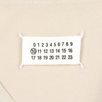 Vネック カーディガン コットン ライトグレー メゾンマルジェラ10 トップス Maison Margiela 10