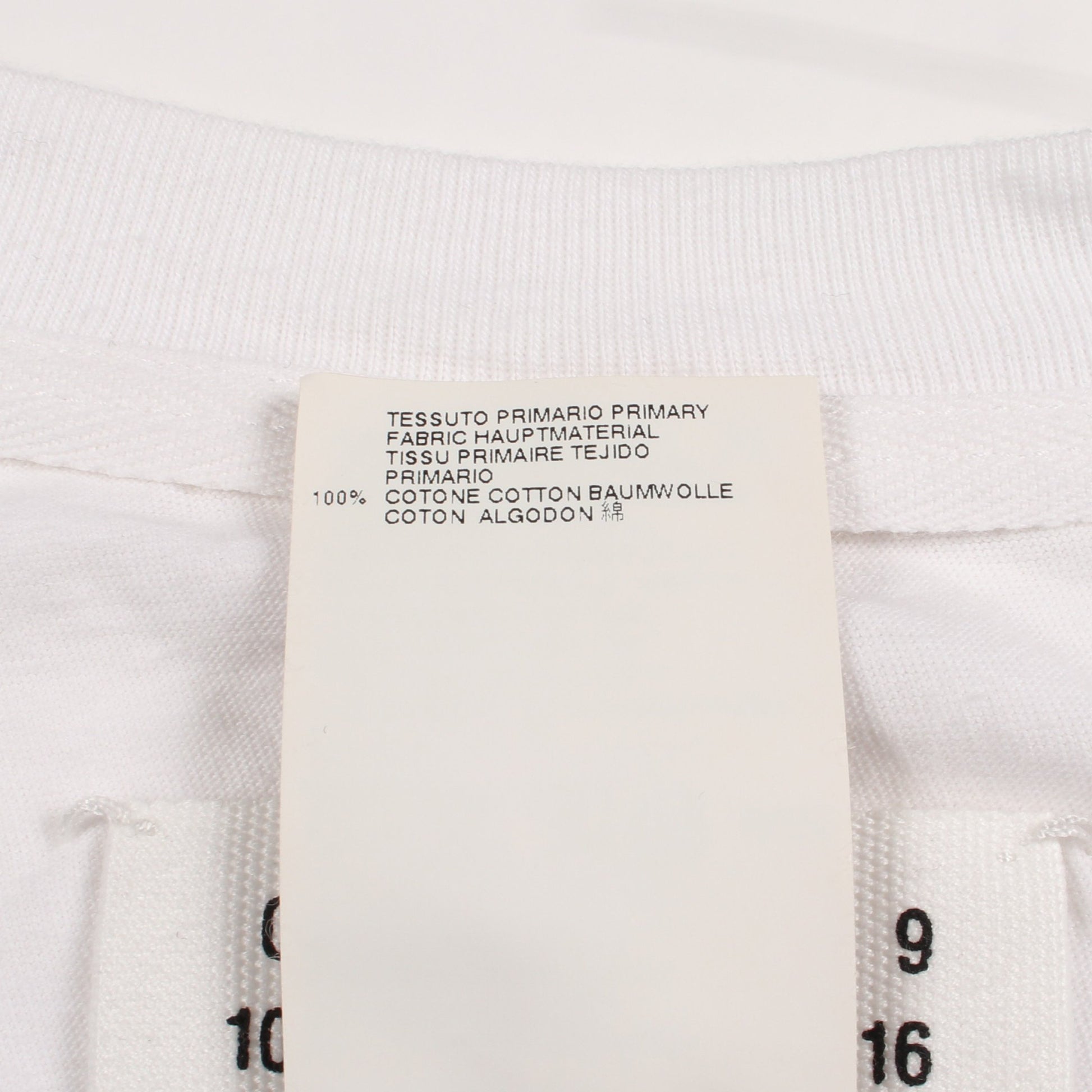 アシンメトリー 変形 カットソー コットン ホワイト メゾンマルジェラ トップス Maison Margiela