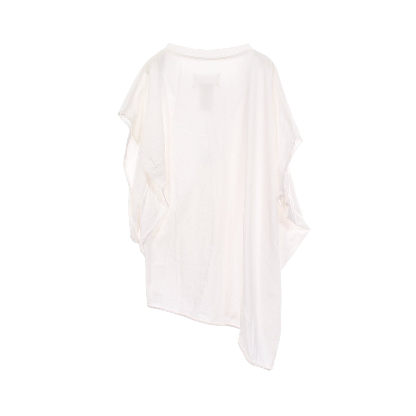 アシンメトリー 変形 カットソー コットン ホワイト メゾンマルジェラ トップス Maison Margiela