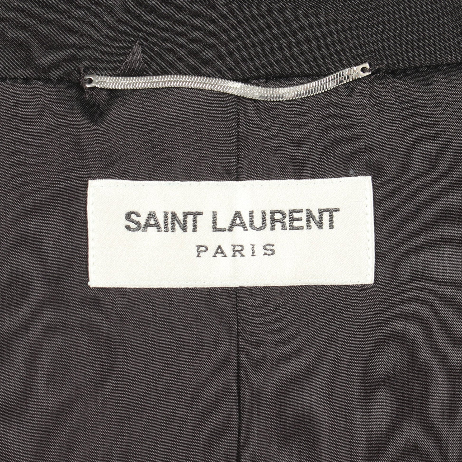 Teddy Cassandra Jacket ブルゾン ジャケット シルク ブラック サンローランパリ アウター SAINT LAURENT PARIS