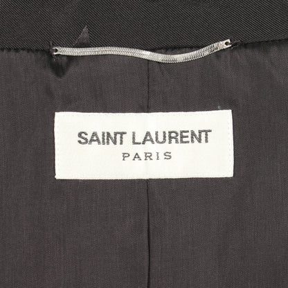Teddy Cassandra Jacket ブルゾン ジャケット シルク ブラック サンローランパリ アウター SAINT LAURENT PARIS