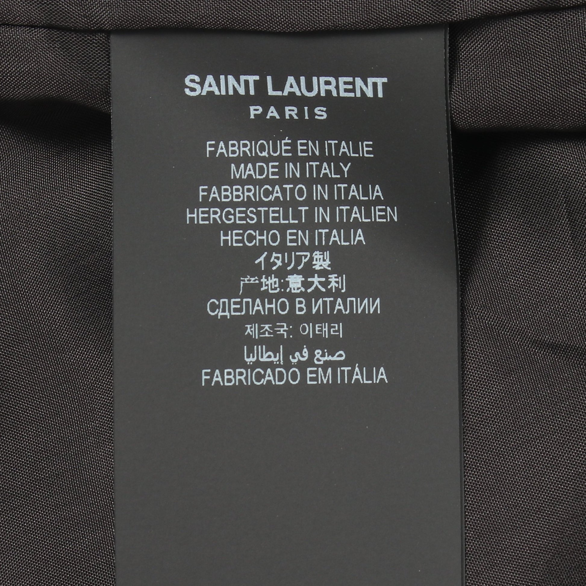 Teddy Cassandra Jacket ブルゾン ジャケット シルク ブラック サンローランパリ アウター SAINT LAURENT PARIS