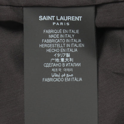 Teddy Cassandra Jacket ブルゾン ジャケット シルク ブラック サンローランパリ アウター SAINT LAURENT PARIS