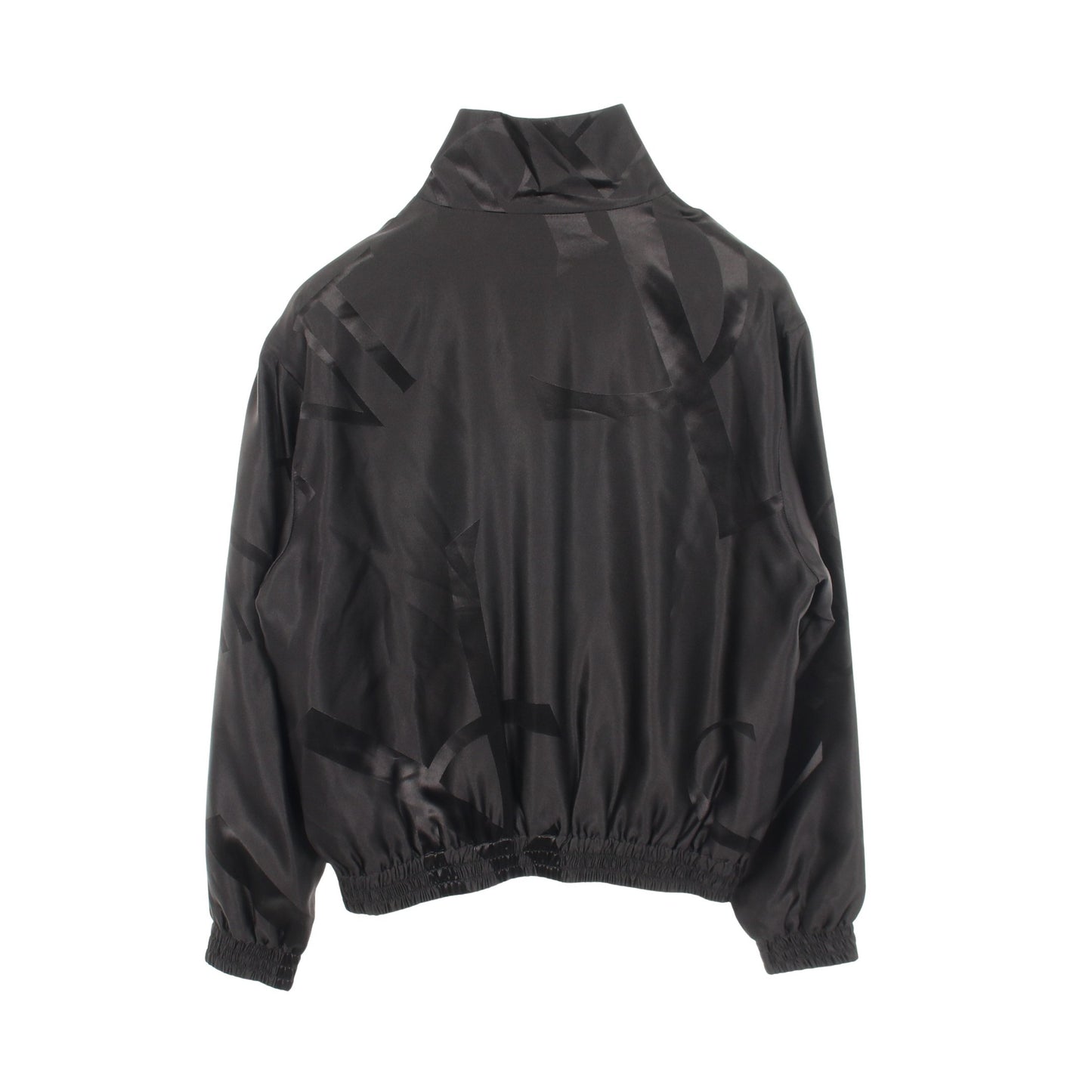 Teddy Cassandra Jacket ブルゾン ジャケット シルク ブラック サンローランパリ アウター SAINT LAURENT PARIS