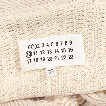 Vネック カーディガン ヘンプ コットン アイボリー メゾンマルジェラ トップス Maison Margiela