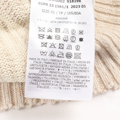 Vネック カーディガン ヘンプ コットン アイボリー メゾンマルジェラ トップス Maison Margiela
