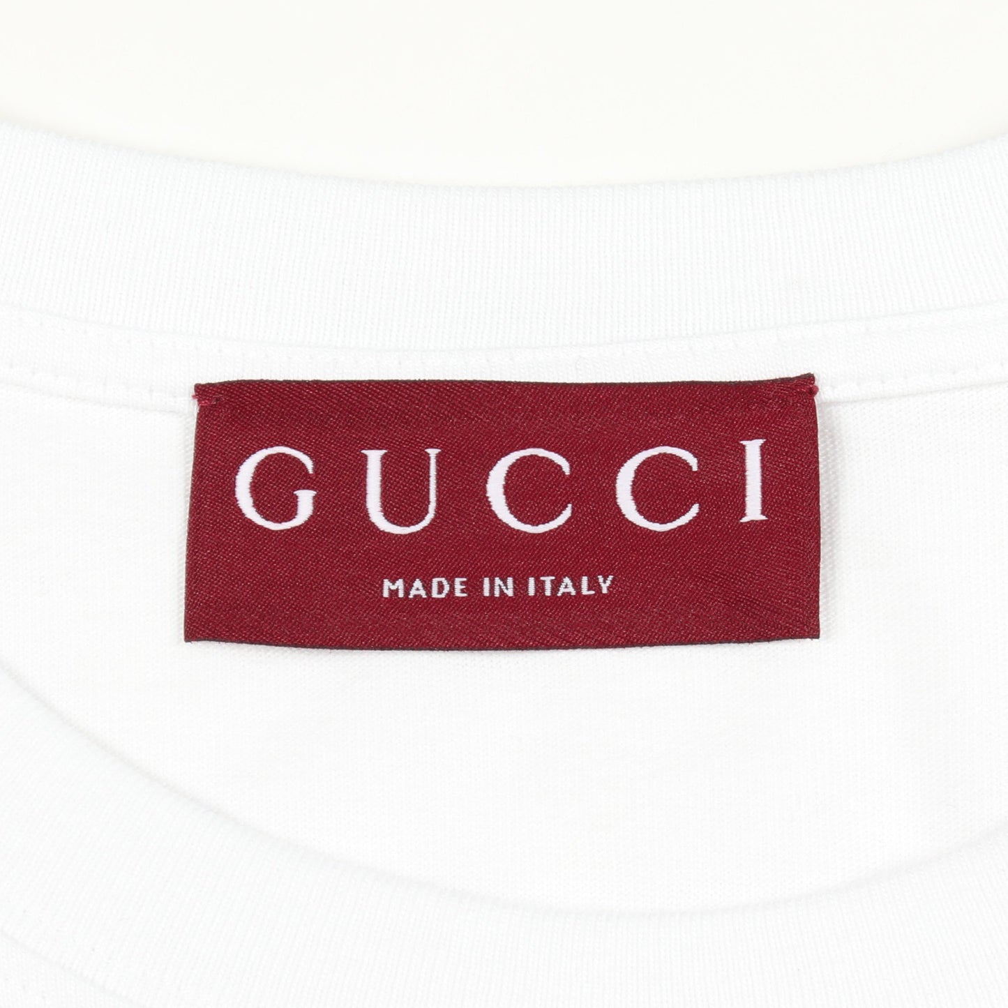 GUCCI × ヒグチユウコ 日本限定 ネコ スパンコール 半袖Tシャツ コットン ホワイト マルチカラー グッチ
