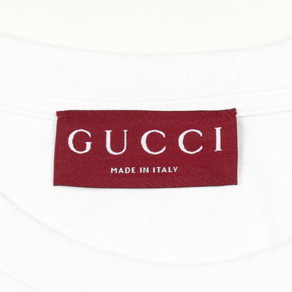 GUCCI × ヒグチユウコ 日本限定 ネコ スパンコール 半袖Tシャツ コットン ホワイト マルチカラー グッチ