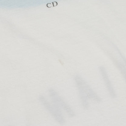 ロゴ シマウマ 半袖Tシャツ コットン ホワイト ライトブルー クリスチャンディオール トップス Christian Dior