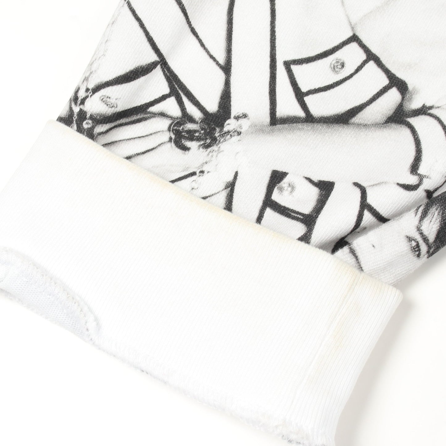 ココマーク 総柄 クルーネック 長袖Tシャツ コットン ホワイト ブラック シャネル トップス CHANEL