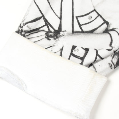 ココマーク 総柄 クルーネック 長袖Tシャツ コットン ホワイト ブラック シャネル トップス CHANEL