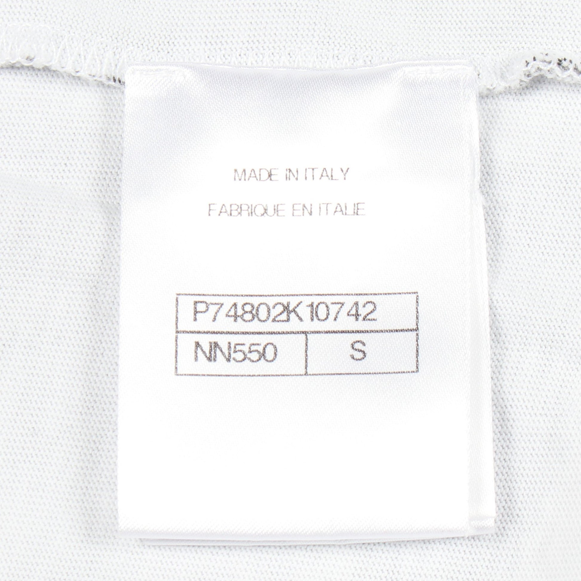 ココマーク 総柄 クルーネック 長袖Tシャツ コットン ホワイト ブラック シャネル トップス CHANEL